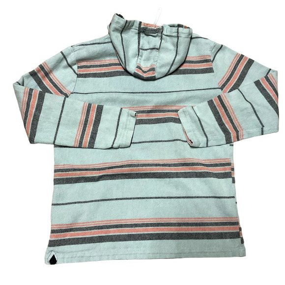 BLUE VOLCOM BEACH HOODIE SZ M HOODED SURFER JACKET DRUG RUG PULLOVER MENS - Picture 4 of 5